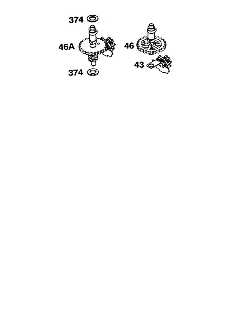 Camshaft Diagram and Parts List for 110600-110699 0112- 0114- 0117 Briggs and Stratton Engine